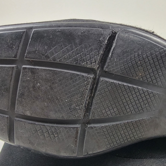 Prada Tessuto Nylon Sock Wedge Boots EU 40 US 10 Black Logo Spell Out - Picture 12 of 13